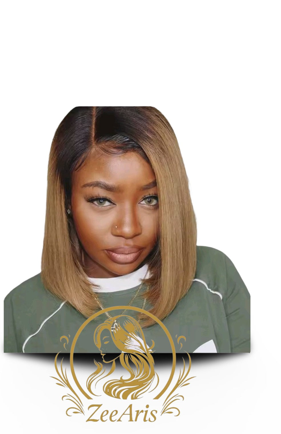 ZeeAris Premium Bob Unit – 100% Human Hair (13×4 Lace, 180% Density)