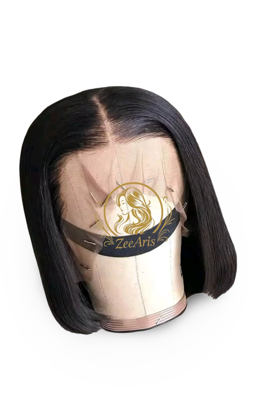 ZeeAris Premium Bob Unit – 100% Human Hair (13×4 Lace, 180% Density)