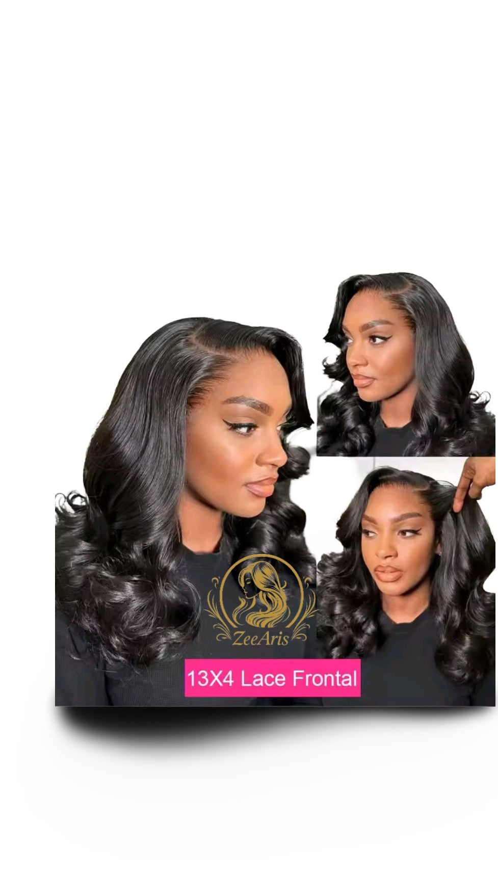 ZeeAris Elegant Curly HD Lace Bob – 13×4 Front