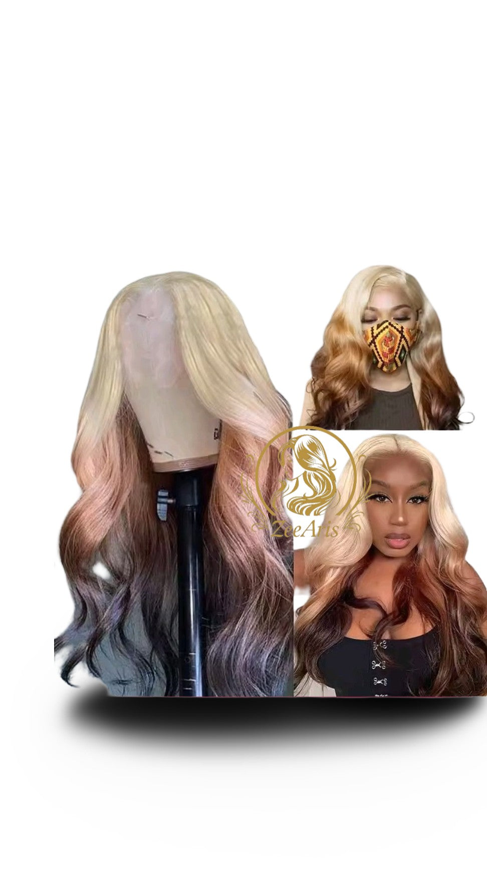 Luxury Highlighted Body Wave Lace Wig Collection – Multi-Color Money-Piece Designs